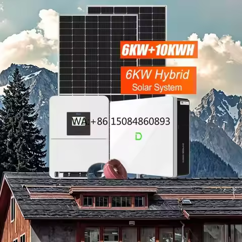 DEYE 10KW Hybrid Solar System Kit Monocrystalline Polycrystalline Silicon Inverter Lithium Ion Batte