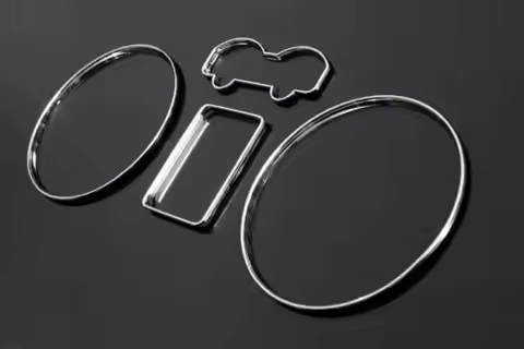 Premium Grade Chrome Speedometer Gauge Dial Rings Bezel/Trim for VW Golf 4 MK4 Passat 3B B5 T4 Van