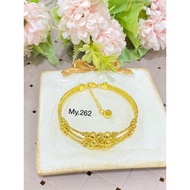 Yaxiya motif bangel bracelet