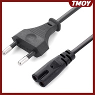 TMOY EU Power Cable 2pin IEC320 C7 US Power Extension Cord For Dell Laptop Charger Canon Epson Print