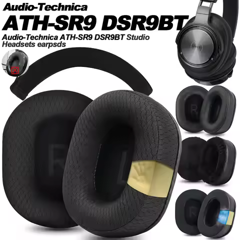 Earphone pads For Audio-Technica ATH-SR9 DSR9BT replacement Earpads headphones Earmuffs Memory Cover