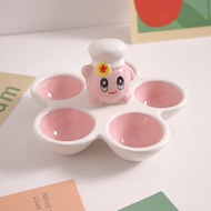 Cute Ceramic Kabi Egg Tray Egg Tray Creative Ceramic Kitchen Put Eggs 5 Grid Egg Rack Egg Tray Japan