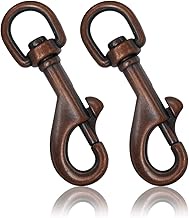 Snap Hook Swivel Hook Set of 2 Bolt Carabiner for Dog Collar, Steel Carabiner 85mm for Paracord 550 