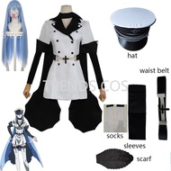 Cosplay Anime Esdeath Empire Cosplay Costume Manga General Uniform With Hat Wig Socks For Halloween 