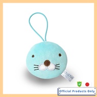 Morisaka Global Bonobono Face Mascot 7x2x7cm Cute Anime Character Flat for Bags and Backpacks