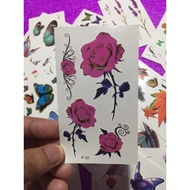 Tatto Temporer P bunga dan butterfly || Temporary tattoo Tahan air / Stiker tatto Fake tatto wanita