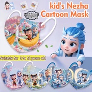 【Individual Pack】50PCS 3D 3ply Kids Mask Nezha 3-12 years old Children Mask Cartoon Kid Duckbill Mas