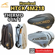 Hundred HTCK-4M218 Racket Bag Thermo 6 in 1 - Badminton Racket Bag Original Padel Tennis Bag Hundred