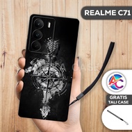 AC76-Case REALME C71-Motif KOMPASjangkar -Softcase REALME C71-Casing REALME C71-Silicone REALME C71