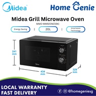 Midea MMO-MM920MZ(BK) 20L Solo Microwave Inverter, Xmartwave Microwave, (White / Black)