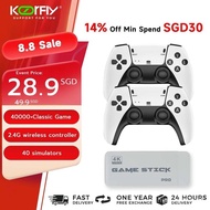 [SG Stock] 4K HD Video Game Console 64G Built-in 20000 +Games Retro handheld Game Stick Wireless Con