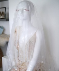 MH-花瓣型-亮片-優雅頭紗