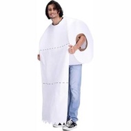 萬聖節情侶惡搞廁紙扮演服 衛生紙cosplay 化妝舞台表演服 cosplay服裝 演出服 惡搞服裝 萬聖節表演服 節日氣氛