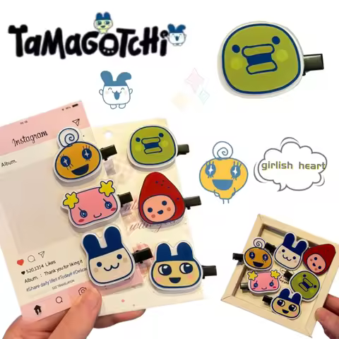 Tamagotchi Hair Clip Cartoon and Cute Fashionable Simple Ooguchi and Ichigo Kichi Sweet Student Bang
