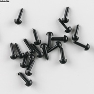 INKSCRIBE​ 100Pcs Black Plastic Safety Thread Eyes, Safety Plastic Plastic Craft Doll Eyes, Safety N