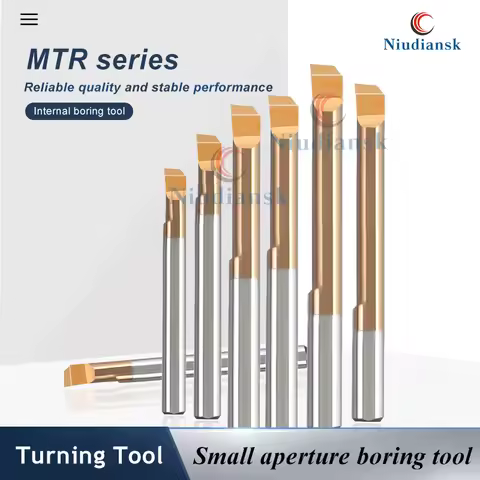 CNC Lathe MTR Series Small Aperture Boring TooI MTR5.0 MTR8.0 MTR10.0 R0.1 L10 Tungsten Steel Seismi