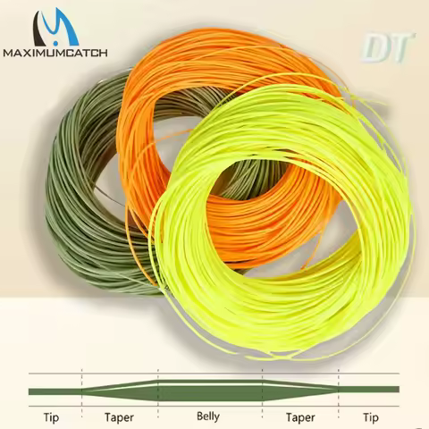 Maximumcatch Double Taper Fly Line Floating 2 3 4 5 6 7 8 WT Fly Fishing Line with Welded Loops Smoo