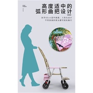 Baby Reclining Stroller Lightweight Summer Foldable Bamboo Rattan Stroller Children Rattan Chair Baby Outdoor Travel Trolley