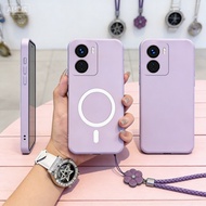 Case for VIVO Y16 5G 2022 vivo Y100 Y27 4G Y27 5G phone casing Give a bracelet Softcase Liquid Silic