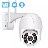 5MP NEWEST--XMEYE icsee Pro H.265 FHD 5MP WiFi PTZกล้อง CCTV IP Camera กลางแจ้ง PTZ 4X ซูมAiมนุษย์ D