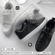 Fufa Shoes Brand Men Women Classic Stitching Breathable Casual Shoes-Black/White 1CK108 & 2CK108