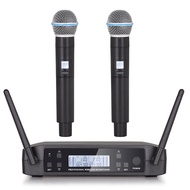 Wireless Microphone Black Wireless Microphone Handheld Wireless Microphone GLXD4 Professional UHF Sy