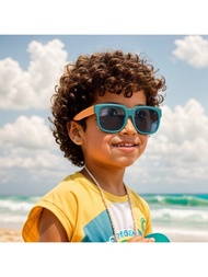 1入組嬰兒男女PC折疊太陽眼鏡，方便攜帶，防紫外線太陽眼鏡，是禮物的理想選擇