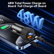 Rocoren 48 W Car Charger Fast Charging Vortex Series For iphone 16 15 Plus 14 13 Pro Max Samsung S25