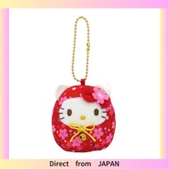 Nakajima Corporation Sanrio Characters Sakura Daruma Mascot Hello Kitty Red 205346-24 H7 x W6.5 x D5