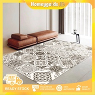 MAJAPUR Tile Pattern Carpet / Size 200 x 130cm and 150 x 100cm Beautiful Carpet/ anti-slip Carpet/