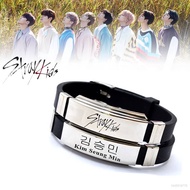 KPOP Skzoo Stray Kids Wristband Fashion Decoration Bang Chan Kim Woo Jin Sign Logo Bracelet Hand Strap