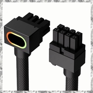 [D E O K] 8Pin CPU Extension Cable CPU 8pin Full Module Cable 90 Degree Elbow Module Line