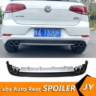 For Golf 7 Body kit spoiler 2014-2018 For Volkswagen Golf 7.5 ABS Rear lip rear spoiler front Bumper
