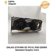 【USED】 GALAX GTX1060 OC PCI-E 3GB GDDR5 Graphic Card | With 6 Pin | Desktop | Graphics Card | GTX 10