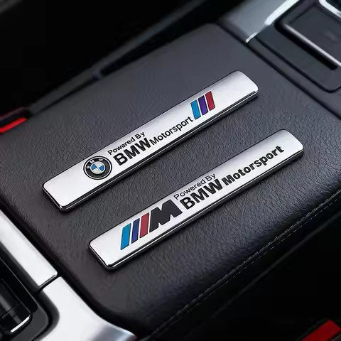 1Pcs 3D Metal Stickers Car Body Side Fender Emblem Decal For BMW M E46 E90 E60 F30 G20 X1 X2 X3 X4 X