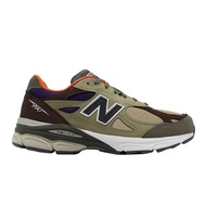 New Balance 990 V3 NB Khaki Orange American Retro Shoes Men's Suede [YUBO] M990BT3 D