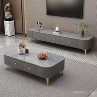 Hyundai 2025 Glass Light Household Living Room Simple Combination Slate TV Cabinet Luxury Floor Smal