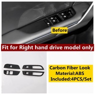 CJ7F ด้านในสวิทช์หน้าต่างกระจกlift Downปุ่มควบคุมตกแต่งฝาครอบtrim Fitสำหรับmg 4 Ev 2023 2024 รถอุปกร