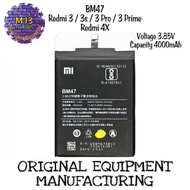 Baterai xiaomi BM47 Redmi 3 3s Redmi 4x Redmi 3 pro Redmi 3 prime Redmi 3X battery batre bat bekas