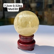 Natural Yellow Quartz Ball. Diameter under 9cm, weight under 1kg.