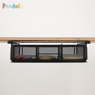 [Predolo] under Desk Drawer Basket Desk Hanging Drawer Pull Out under Table Storage Shelf