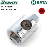 SATA 13930 1/2" DR. SLIDING HEAD, 1/2" F X 3/8" M / BESAR KE SEDANG SOCKET ADAPTOR