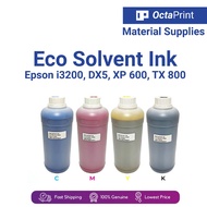 [FAST SHIPPING] High Quality Eco Solvent Ink Epson i3200, DX5, XP 600, TX800 CMYK 1 Liter