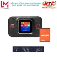 Phát wifi từ sim 3G/4G OLAX MF982 pin 3000mah - Hỗ trợ vừa sạc vừa dùng (trắng)