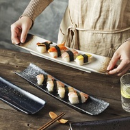 Japanese Style Sushi Plate Long Strip Plate Snack Plate Creative Snack Plate Western Food Plate Sash