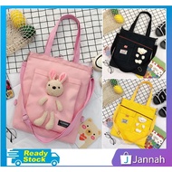 Jannah Beg Tangan Wanita Bahu Jinjing Silang ( Rabbit Bear Travel Office Bag Shoulder Women Handbag 