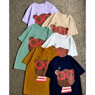 Unisex Bear Stripe Red T-Shirt Women's T-Shirt Size S-xxl