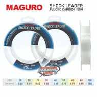 MAGURO FC SHOCK LEADER 50m String | 15 s/d 100lbs | Fluoro Carbon ~ IM Store