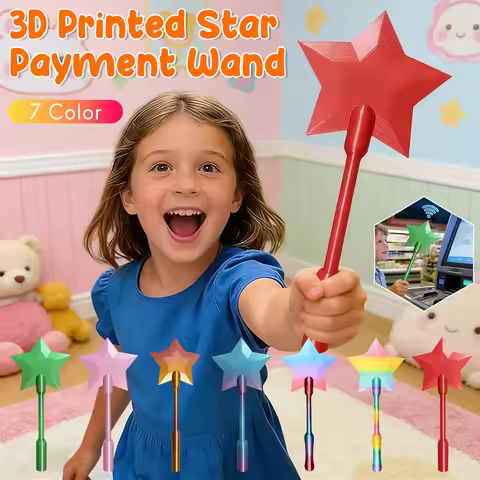 1 Pcs 3D Printed Star Wand Tap To Pay Star Magic Wand Portable Contactless Payment Card Holder Credi