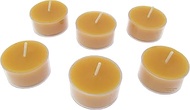 Beeswax Candle Works - 6 Hour Tea Lights 27-Pack - Clear Cups - 100% USA Beeswax